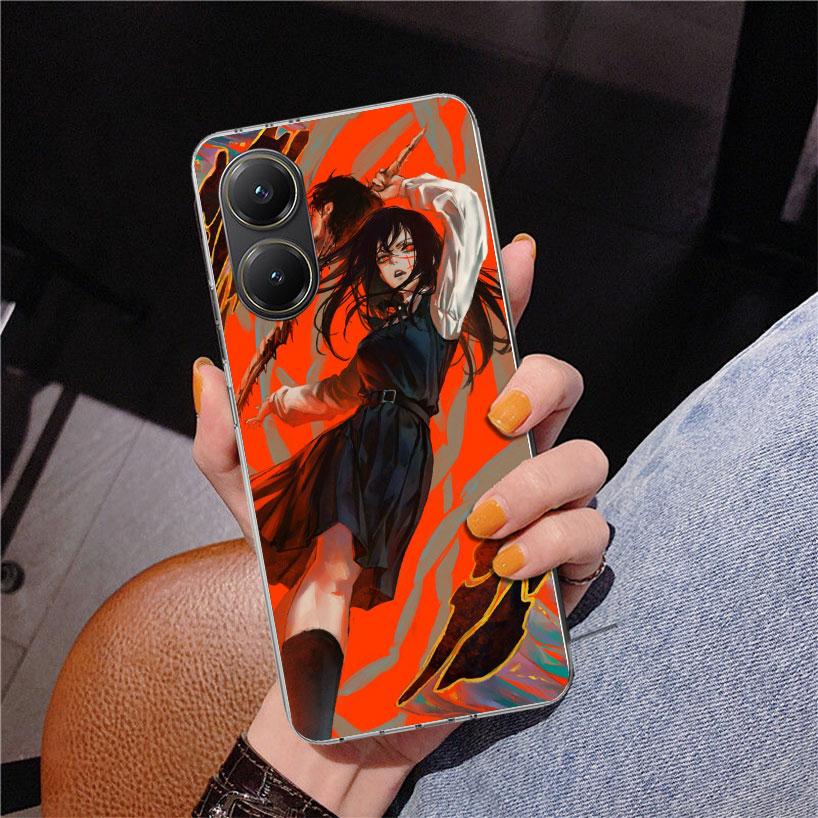 C-Chainsaw Mans Yoru War Devil Phone Case For Xiaomi Poco X7 X6 X5 Pro F7 Ultra Redmi 15C 15 13C 13 12C 12 10 10A 10C 9 9A 9C 9T