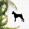 Boxer Breed Dog Metal Wall Sign – Stylish Dog Silhouette Wall Décor, Indoor/Outdoor Artwork and Hanging Wall Art