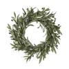 Artificial Olive Wreath,Spring Summer Wreath with Beans Window Branch Greenery Leaves for