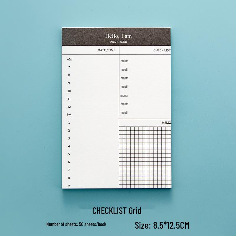 Tearable Sticky Notes – Student Daily Planner & Time Management Schedule