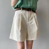 Summer Loose Wide Leg Shorts for Women New Korean Fashion Casual High Waisted Short Pants Elegant Solid Color Shorts Trousers 677