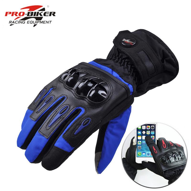 

Motorcycle Gloves Winter Warm Waterproof Windproof Protective Gloves 100% Waterproof Guantes Moto Luvas MTV08 XL