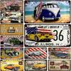 Vintage Pin Up Metal License Plate Sign 15x30cm