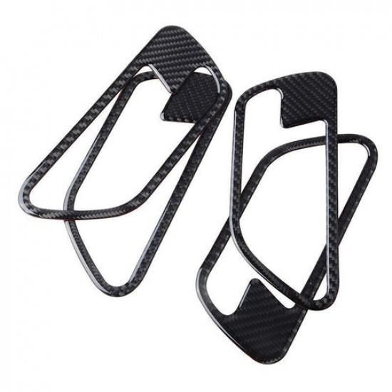 Real Carbon Fiber Inner Door Handle Cover Trim Set For BMW 3/4Series 3GT F30 F34