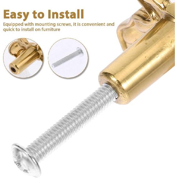 

DOITOOL Золотые ручки-бантики для комода: Ручки для шкафов в форме бантика, металлические ручки-бантики для ящиков, декоративные ручки-бантики, винтажные ручки-бантики для комода для дома, кухни