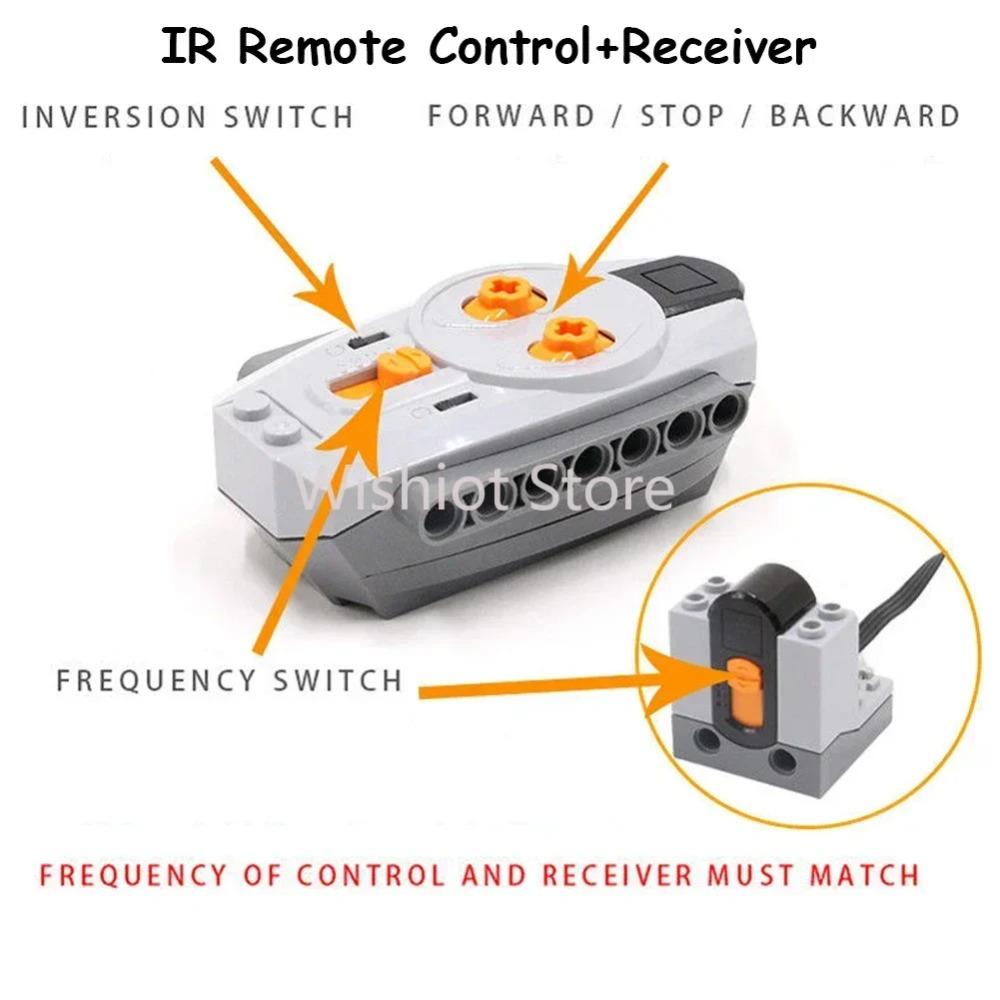 Legoeds-compatible MOC Technical Power Functions M Motor 8883 Modified Remote Control Power Group Train Lithium Battery Box 9686