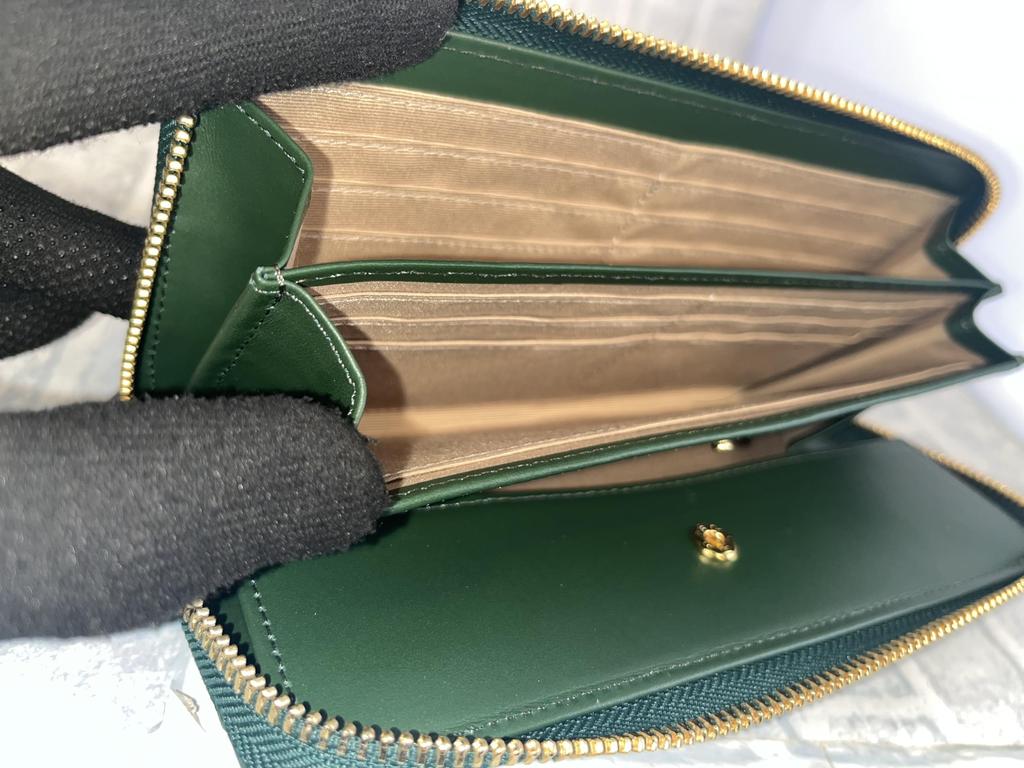 GUODI Long Wallet with Round Zipper, Genuine Crocodile Leather, Matte Finish, for Men and Women, TK-RP10LW9, Crocodile Alligator Leather Wallet,