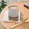 1/2pcs Acrylic Transparent Coasters Irregular Cloud-shaped Coffee Cups Drink Coasters Table Decorations Bar Decorations