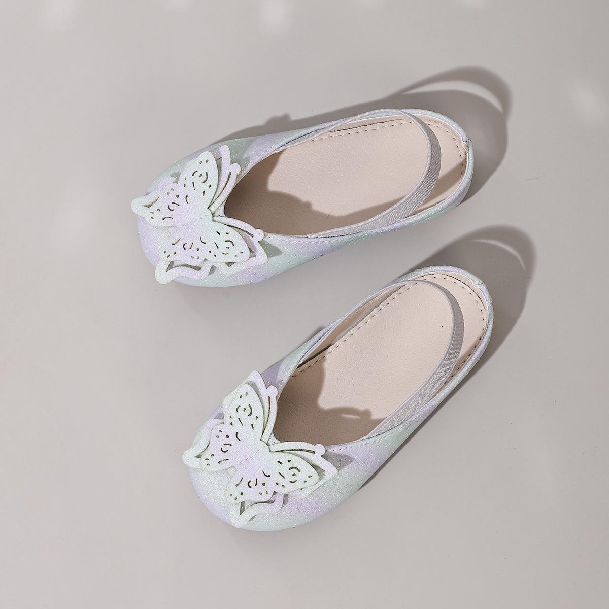 Glitter Gradient Butterfly Low-Cut Toddler Princess Shoes EU 22