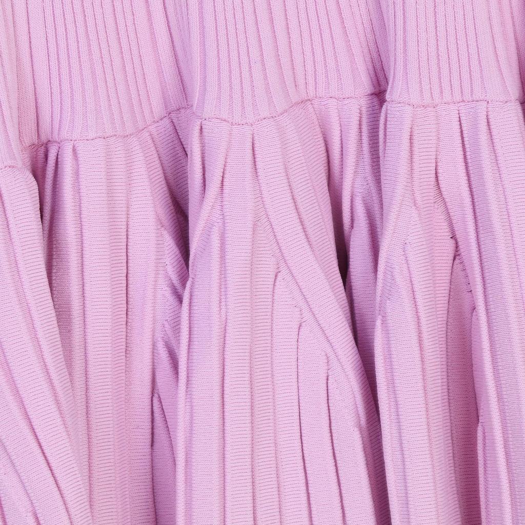 French Niche Spring/Summer Celebrity Style Knitted Dress with Off-Shoulder Bell Sleeves