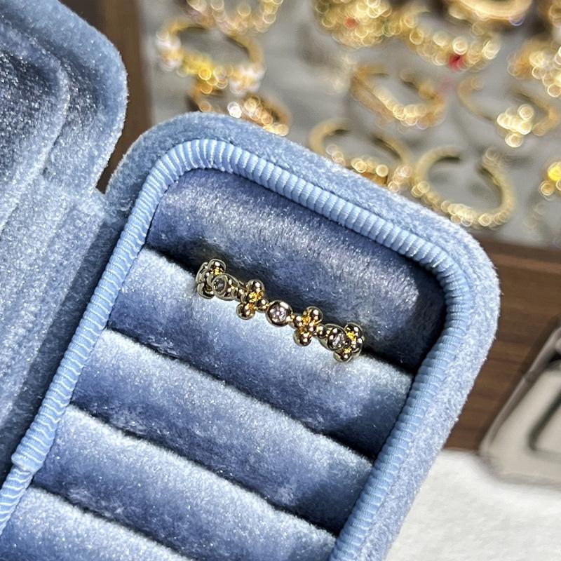 Temperament Versatile Color Butterfly Enamel Ring Women's New Light Luxury Retro Fashion Niche Design Fashion Ring