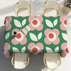 O-Orla Kiely Flower Party Decor Dining Room Home Kitchen Patios Waterproof Stain-Proof Table Cloth