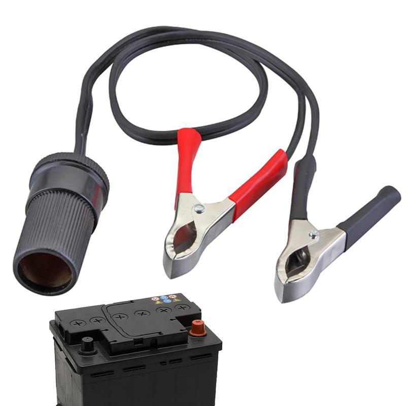 12V/24V Car Battery Terminal Clip-On Cigarette Lighter Clamp 30A battery clamp Power Socket Adapter Plug Lighter Socket Adapter