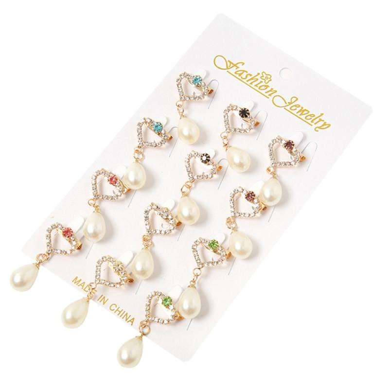 

Rhinestone Heart Brooch Pin Pearl Pendant Brooch Rhinestone Lapel Pin Sweater Coat Lapel Pin Dress Brooch Pin