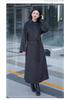 2025 Winter Korean Style Women's Double-Sided Wool Coat with Stand Collar