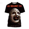 Summer Horror Movie 3D Digital Printed T-shirt Men's Clown Short Sleeved T-shirt