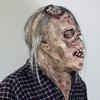 Halloween Zombie Latex Mask with Hair and Small Cerebellum