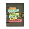 17.78 Cm Motivational Quotes Diary 125GSM Paper Recycled Cotton Free Handmade Paper Diary with Lock