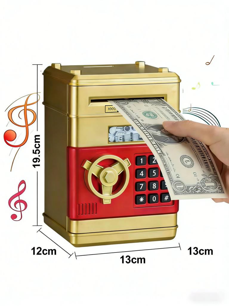 ATM-Style Password Piggy Bank, Electronic Coin Savings Bank With Protection, Creative Money Box (Birthday/Holiday Essential)