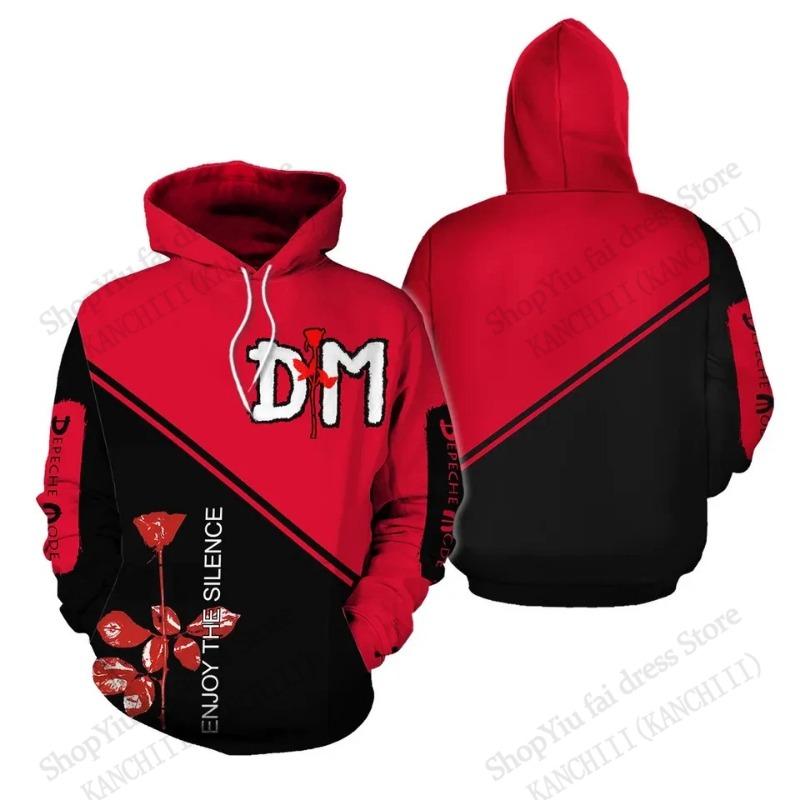 Vintage Rockové Album Mikiny S Kapucí Mikina Depeche Mode Kapela 3D Potisk Mikina Pánské Dámské Módní Ležérní Oblečení Sportovní Tepláková Souprava Nové