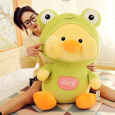 Cartoon Rabbit, Frog, and Duck Plush Toy - Hyaluronic Acid Soft Children's Birthday Gift
