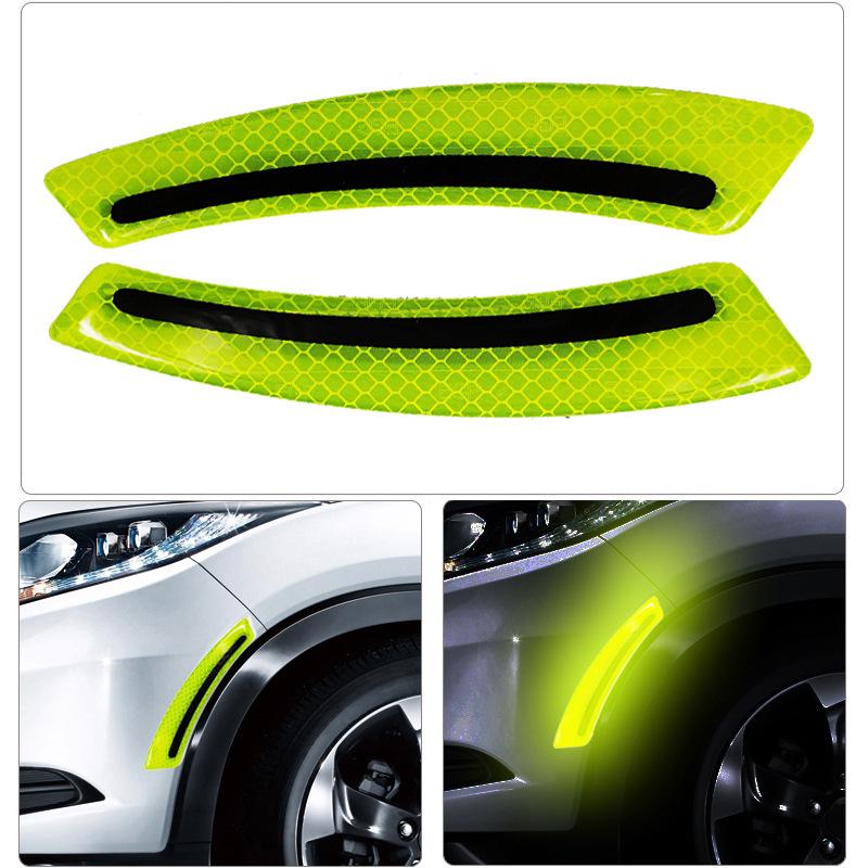 Reflective Carbon Fiber Car Door Handle Protector Strip