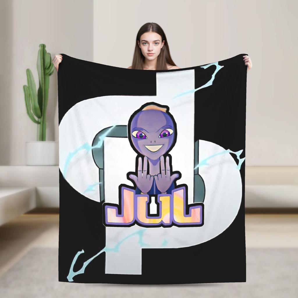Jul French Rapper Album Warm Comfy Blanket For Chair Sofa Bed Novelty Throw Blanket Spring Travel Office Flannel Bedspread