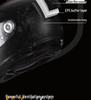 Retro Carbon Fiber Full Face Helmet for Kids - Motorcycle, Cruiser, Scooter