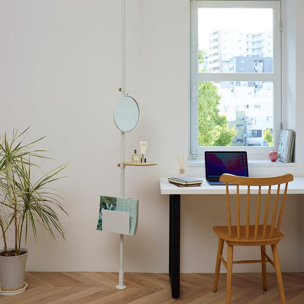 DRAW A LINE 023 Mirror White Draw A Line Mirror White 24cm W X 1.2cm D X 25.7cm H Weight 660g D-MIR-WH