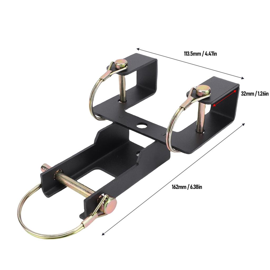 Mülltonnenkupplungshaken Kohlenstoffstahl Mülltonnen-Schlepphaken mit abnehmbarem Stift