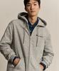 Small Script Logo Zip-Up Hoodie Normal Grey