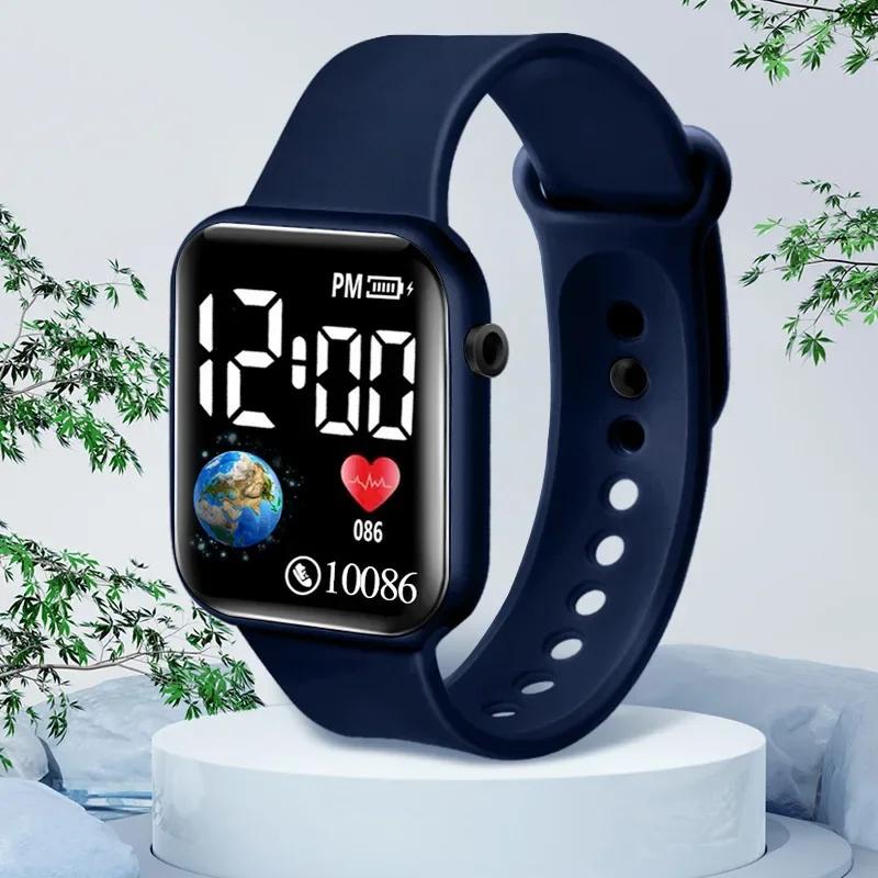 Cartoon Kids LED Watches Silicone Strap Digital Kids Watch Electronic Wristwatch Sports Clock for Boys and Girls Gifts