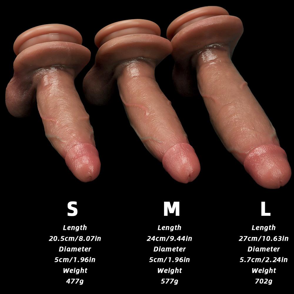 Tekuté silikonové simulační dildo s přísavkou Žena masturbátor Popruh na penis na penis Realistický penis Fisting Slave BDSM