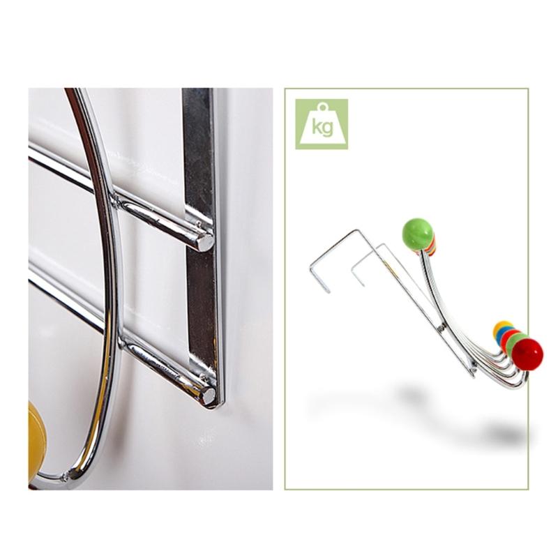 Hanging Heavy Duty Over Door Hooks for Bedrooms Bathroom Door 10 Hooks Stainless Steels Over Door Storage Hooks Hanger