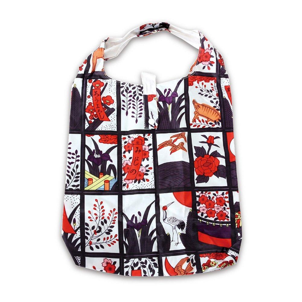 

Nor Corporation Eco Japanese with Storage Hanafuda Playing Bag, Pattern, Foldable, Pouch, (Japanese Cards) Design, ECZ-1-06 білий