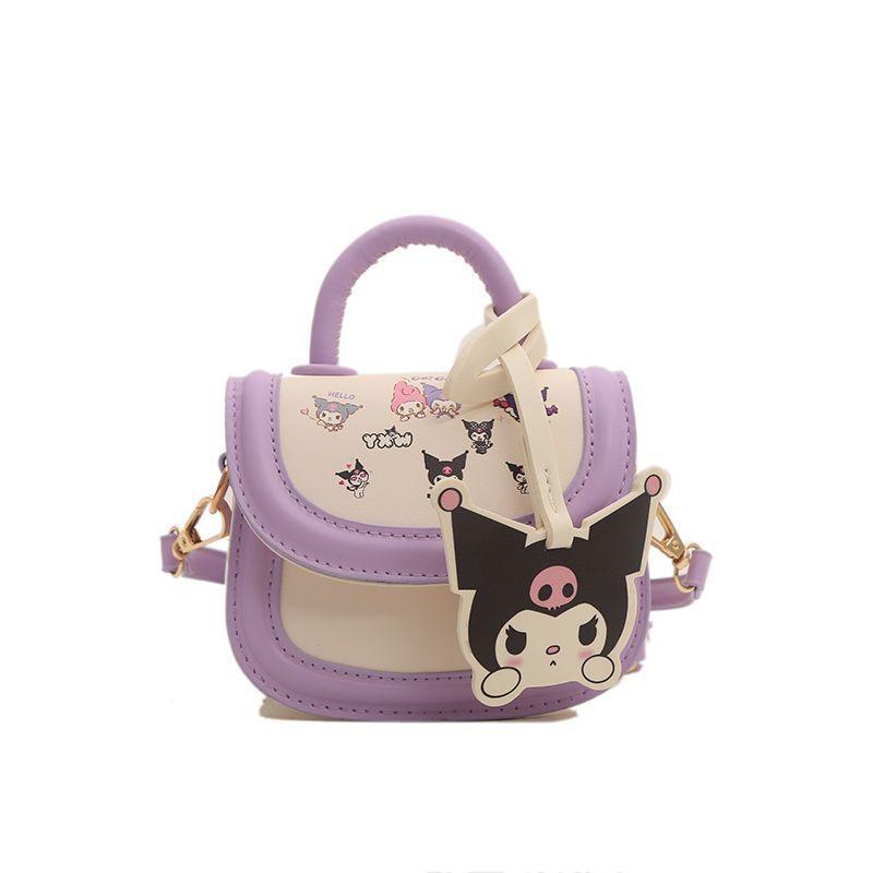 

Super beautiful little girl cartoon bags are popular this year. Children go out messenger bags, Xiaoxiangfeng exquisite baby handbags. фиолетовый
