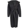 Women's Wool Blend Double-Faced Coat with Belt