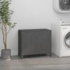 VidaXL Laundry Box Grey 88.5x44x76 Cm Solid Pine Wood 823581