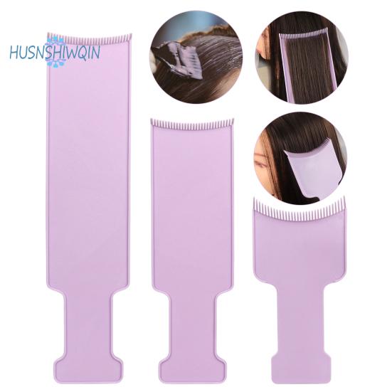 3Pcs Balayage Highlighting Boards Set Flat Surface Sharp Edges Curved Comb Teeth for Hair Dye Quick Removal
