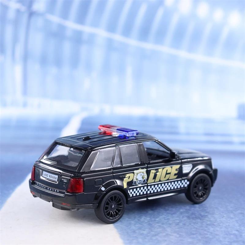 1/36 Scale Land Rover Range Rover Police SUV Vehicle Toy Car Alloy Diecast Car Model Toy with Pull Back for Children Gifts Toy Collection