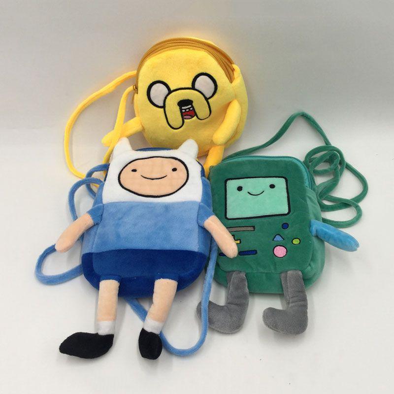 Adventure Time Beemo BMO Plüschrucksack für Kinder mit weichem Griff und geräumigem Design