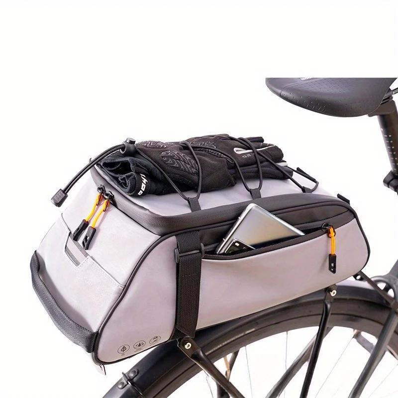 Bicycle Rear Rack Bag Waterproof Large Capacity Bike Storage Pannier for Cycling Commuting Travel Outdoor Adventure