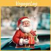 Acrylic Flat Surface Christmas Santa Car Pendant In Cartoon Style Gift For