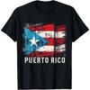 Puerto Rico Flag Heritage Month Hispanic Boricua Rica TShirt Flag Print Harajuku Style Oneck T Shirts Color Print Clothes