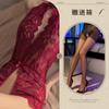 Sexy lingerie sexy teasing women open crotch lace seduction onesie free suit