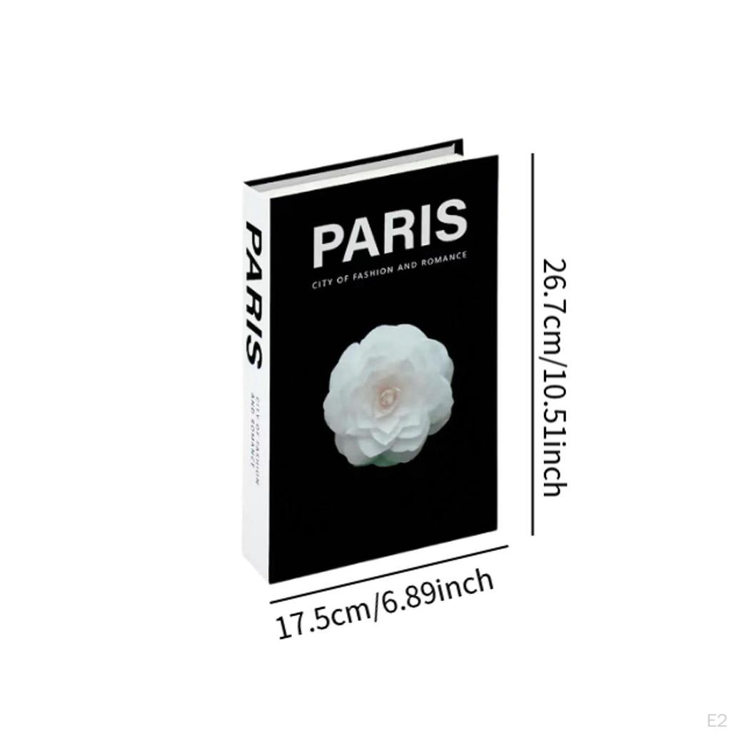 3 Pieces Decorative Fake Books False Ornaments Stylish Foldable Realistic Cardboard Box Book