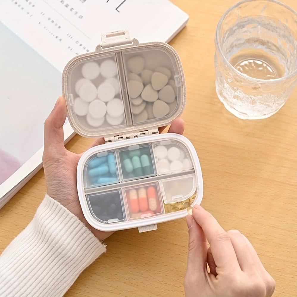 Portable Pill Organizer Box Multi-Compartment Medication and Vitamin Storage For Travel and Daily Use, Medication Storage Organizer, Modern Pill Box