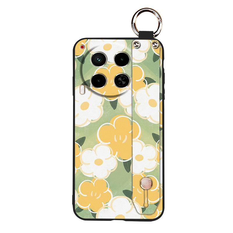 Waterproof Durable Phone Case For Tecno Camon30/4G/5G/CL6/CL7 Oil Painting Soft Case Kickstand Wristband Protective Ring