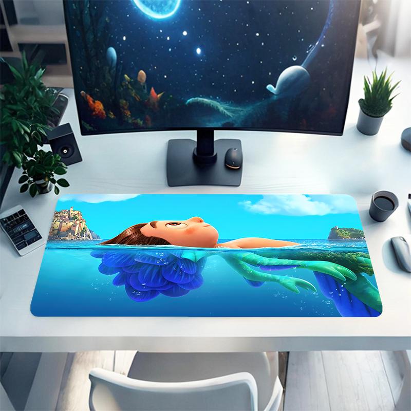 1Pc Underwater Adventure Gaming Mouse Pad Keyboard Desk Mat Non-slip Rubber Lock Edge Waterproof Computer Mousepad for Office Home Decor S159