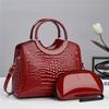 Luxury Brand Designer Women'S Handbag with Large Capacity Crocodile Pattern Shoulder Bag, High-Quality Casual Crossbody Bag
